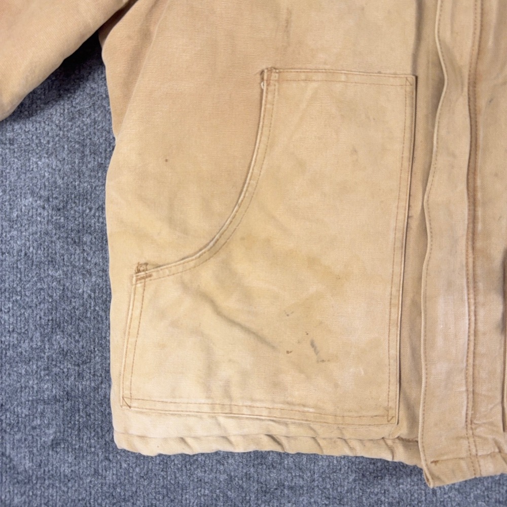 Vintage 90s Carhartt J02 Arctic Jacket Quilt Lined Union Made Detroit Large - Picture 7 of 16